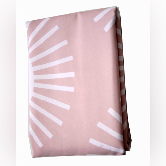 NWOT Society6 Pink Soleil Sun Pattern Designer Shower Curtain 69" x 72" - Picture 2 of 5